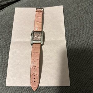 Pink Watch w Quartz Face